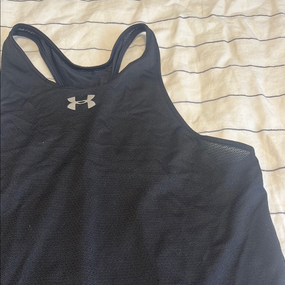 Under Armour Black Racerback Workout Tank Top - Picture 5 of 7